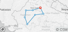  Rajasthan Rundreise mit Taj Mahal (10 Tage) - 8 Destinationen 