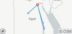  Legende van Egypte - 10 dagen ( Caïro , Gizeh , Witte woestijn , Nijlcruise &amp; Slaaptrein ) - 10 bestemmingen 