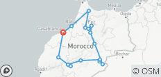  Rondreis door Marokko - vanuit Casablanca - 7 dagen - 16 bestemmingen 
