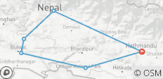  Royal Enfield Motorbike Tour in Nepal - 6 destinations 