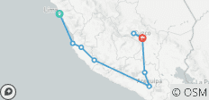 10 days Peru Southeast to Mountain: Lima, Paracas, Nazca, Arequipa, Cusco - 9 destinations 