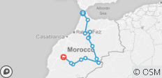  Authentische Marokko Rundreise ab Tanger nach Marrakesch über die Wüste Merzouga (8 Tage) - 14 Destinationen 