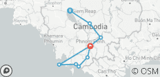  Charismatic Cambodia Bike Tour - 9 destinations 