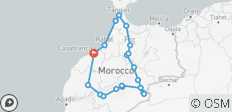  Highlights of Morocco 10 Days Morocco Desert Tour from Casablanca , Explore Marrakech, the Sahara, Fez &amp; Chefchaouen. - 20 destinations 