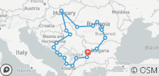  14-daagse rondreis door de Balkan vanuit Sofia met Transsylvanië - 22 bestemmingen 