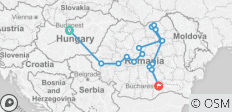  7 dagen de hoogtepunten van Roemenië, van Boedapest naar Boekarest - 16 bestemmingen 