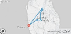  Einblick in Sri Lanka - 3 Tage (Privatrundreise) - 7 Destinationen 