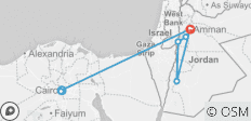  Pauschalreise nach Ägypten und Jordanien (7 Tage, 6 Nächte) - 8 Destinationen 