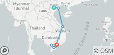  Vietnam Aqua Life in 12 Tagen - Hanoi / Halong Bucht / Hoi An / Ho Chi Minh / Can Tho / Cai Rang / Chau Doc - 7 Destinationen 