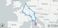  Quer durch Europa - 12 Tage - 17 Destinationen 