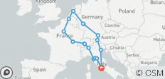  Europe Escape - 12 Days - 17 destinations 