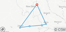  Tour Privado de 5 Días por el Triángulo de Oro con Hoteles desde Delhi - 7 destinos 