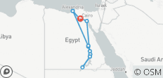  Voetsporen van de farao\'s - 12 bestemmingen 