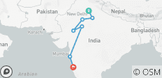  Neu Delhi nach Rajasthan mit Goa Bahnreise 14 Tage - 7 Destinationen 