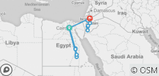  Pyramids to Petra with Cruise - 15 days - 20 destinations 