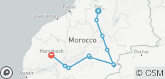  3 Days from Fes to Marrakech through the Erg Chebbi Dunes - 11 destinations 