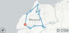  Circuit de 7 jours au Maroc depuis Marrakech - 15 destinations 