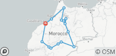  6 Days Morocco Itinerary from Casablanca - 15 destinations 