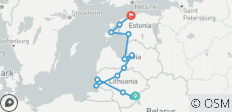  Baltic Tour: Explore Lithuania, Latvia and Estonia - 14 destinations 