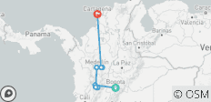  Kolumbien: Das Land des Kaffees mit Bogotá, Kaffeeregion, Medellín &amp; Cartagena (mit Inlandsflügen) Privatreise - 9 Tage - 10 Destinationen 