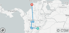  Private Rundreise - Höhepunkte aus Kolumbien: Bogotá, Kaffeeregion, Medellín &amp; Cartagena mit Inlandsflügen - 9 Tage - 10 Destinationen 