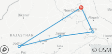  Depuis Delhi : Circuit privé du Triangle d\'Or avec Jodhpur - 5 destinations 