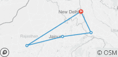  Goldenes Dreieck mit Jodhpur ab Delhi - 5 Destinationen 
