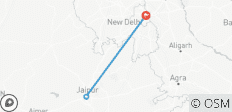  Rajasthan Tagesausflug mit privatem Auto von Delhi bis Jaipur - 3 Destinationen 