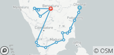  Pleins feux sur l\'Inde du Sud - Tamilnadu, Kerala et Karnataka - 18 destinations 
