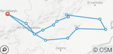  Woestijn-safaro – van Marrakech naar Merzouga – 3 dagen - 15 bestemmingen 