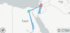  Circuit de 15 jours en Égypte et en Jordanie - 16 destinations 