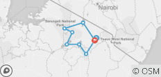 Tansania Big 5 Safari - 10 Tage - 8 Destinationen 