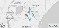  Tanzania and Kenya Safari Combined - 12 Days - 7 destinations 
