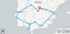  Höhepunkte Spaniens und Portugals (Winter, 13 Tage) - 15 Destinationen 