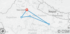  Viaje de 8 días al Triángulo de Oro con Benarés - 5 destinos 