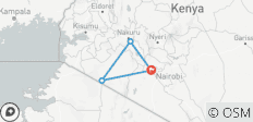  Masai Mara &amp; See Nakuru Gruppen-Safari - 4 Tage - 4 Destinationen 