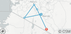  7 JOURS ET 6 NUITS DE SAFARI EN GROUPE À PRIX RÉDUIT DANS LES PARCS DE MAASAI MARA, DU LAC NAKURU, DE NAIVASHA ET D\'AMBOSELI - 6 destinations 