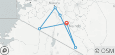  Masai Mara, Lake Nakuru, Lake Naivasha &amp; Amboseli Safari (mit kostenloser erster Übernachtung im Decasa Hotel &amp; kostenloser Abholung vom Flughafen) - 7 Tage - 6 Destinationen 