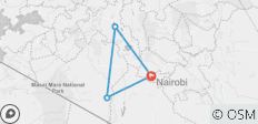  Masai Mara und Lake Nakuru - 4 Tage - 4 Destinationen 
