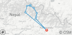  Manaslu Circuit Trek - 17-daagse trektocht in buiten de gebaande bestemming - 11 bestemmingen 