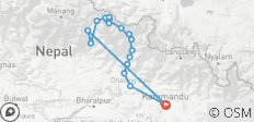  Manaslu Circuit Trek 17 Dagen in ongebaande bestemming - 19 bestemmingen 