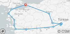  Totaal Turkije – in kleine groep - 18 bestemmingen 