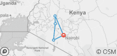  Lakes Bogoria, Nakuru &amp; Masai Mara - 5 Tage - 5 Destinationen 
