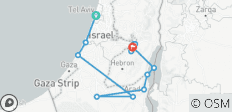  Voyage en Terre Sainte - Jérusalem, Bethléem, Massada et Mer Morte - 5 jours - 13 destinations 