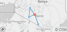 Masai Mara, Lake Nakuru und Amboseli Budget Safari - 7 Tage - 6 Destinationen 