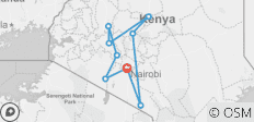  Safari in Kenia - 10 Tage - 9 Destinationen 
