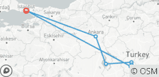  Istanbul - Ankara - Kappadokien | 7 Tage mit 1 Flug - 10 Destinationen 