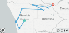  Etosha, Okavango &amp; Chobe - 14 Tage - 12 Destinationen 