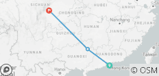  Hong Kong to Chengdu - 8 days - 3 destinations 