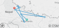 Manaslu Circuit Trekking -13 nights/14 days - 9 destinations 
